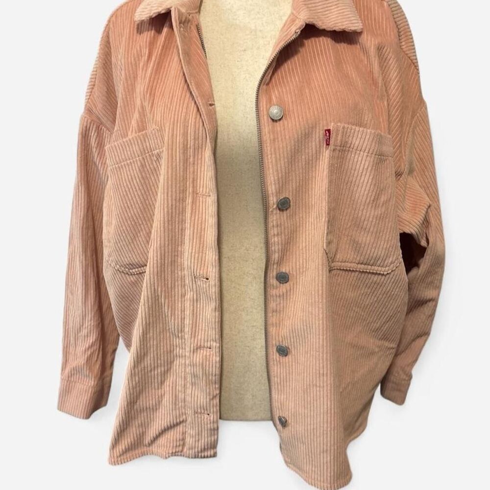 NWT Levi's Women's Pink Corduroy Shacket Jacket XL